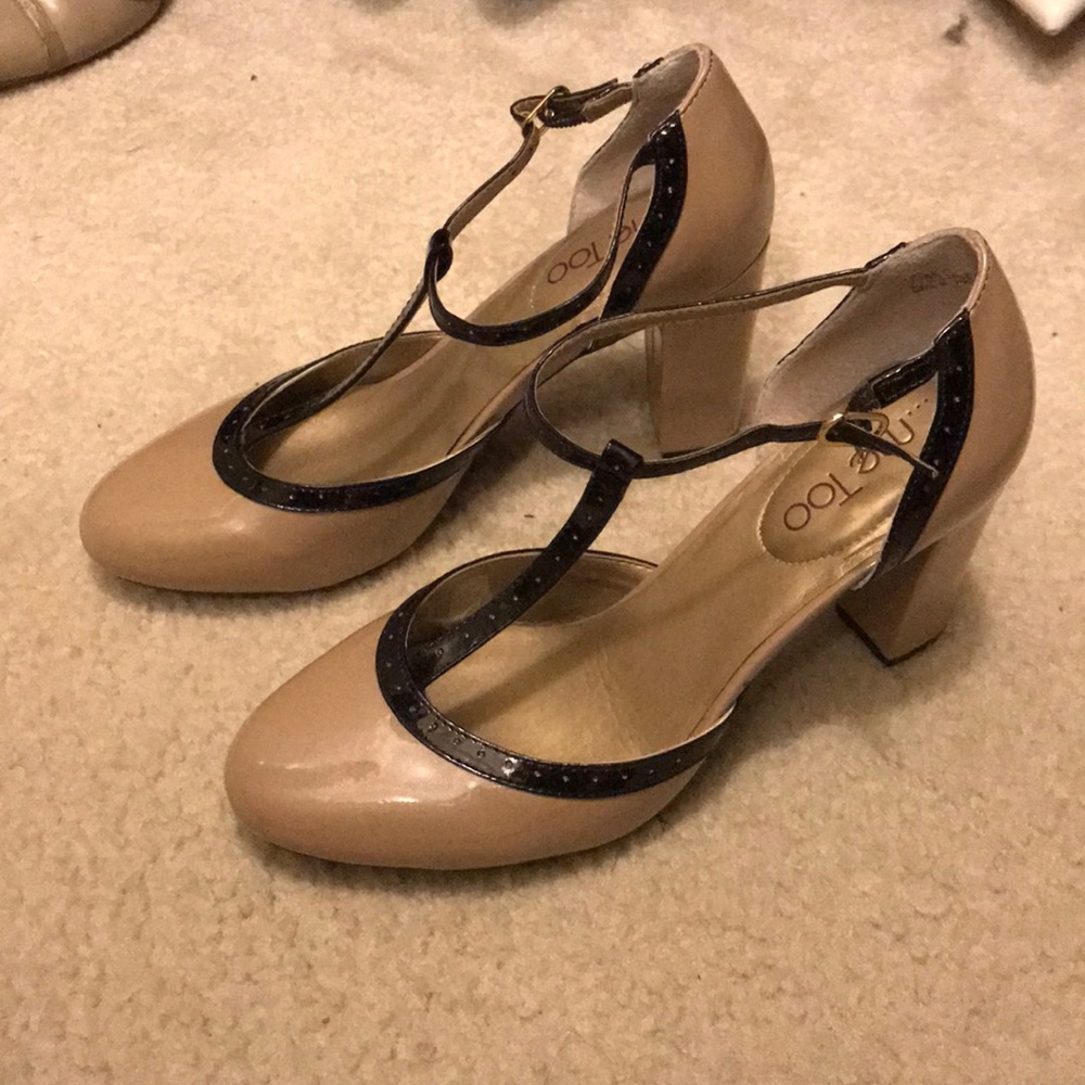 7.5 Nude Mary Jane Heel